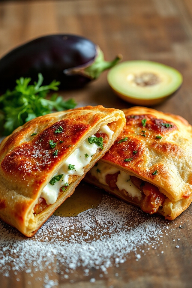 cheesy vegetarian calzone recipe