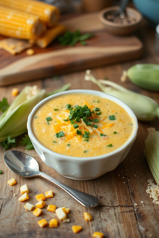 creamy vegetarian corn chowder