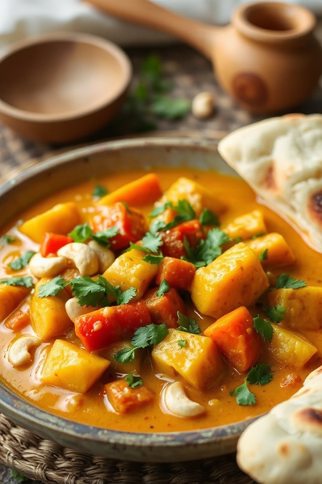 creamy vegetarian korma recipe