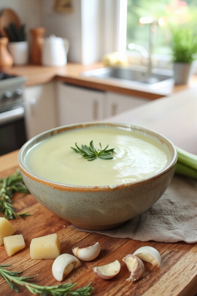 creamy vegetarian potato soup