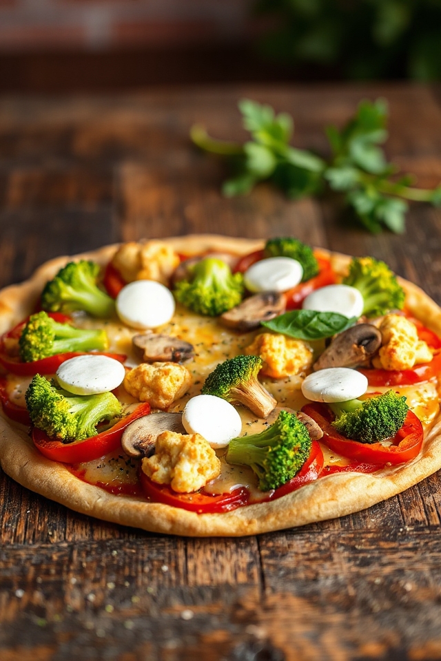 creative vegetarian pizza recipe