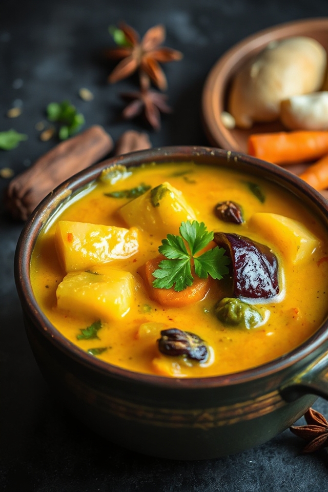 delicious homemade vegetarian curry