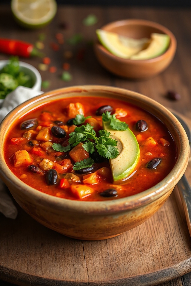 delicious vegetarian chipotle chili