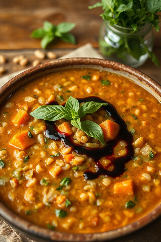 delicious vegetarian lentil soup