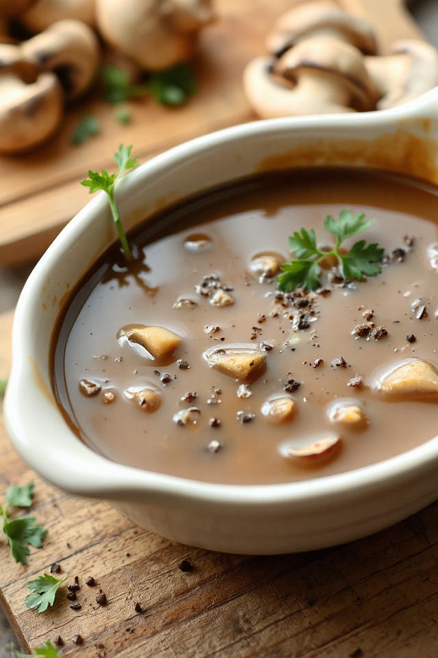 delicious vegetarian mushroom gravy