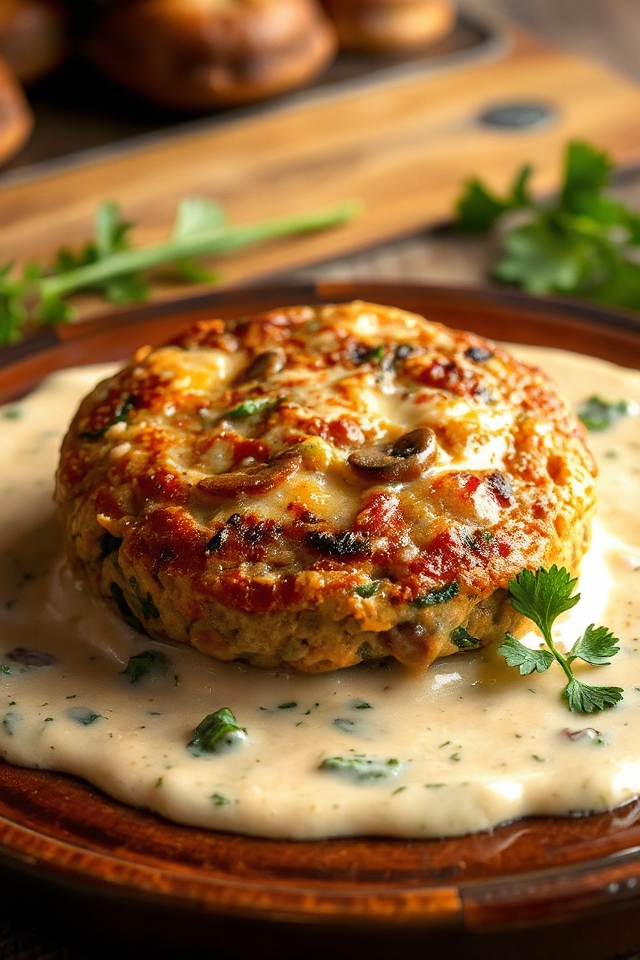 delicious vegetarian mushroom steaks
