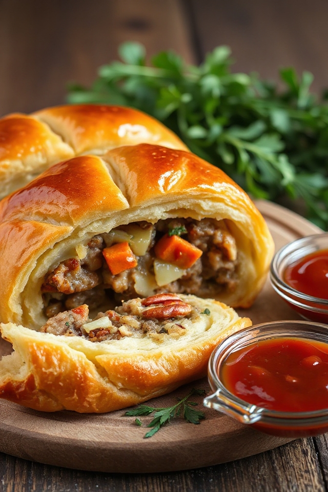 delicious vegetarian sausage rolls