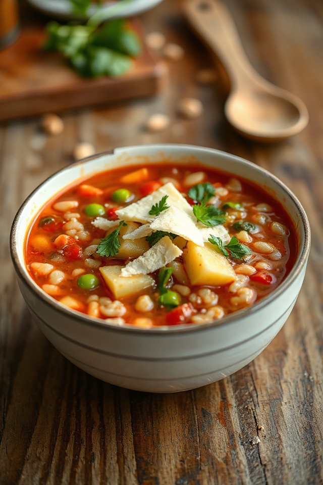 hearty vegetarian barley soup
