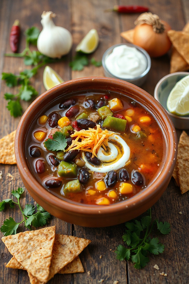 hearty vegetarian bean soup