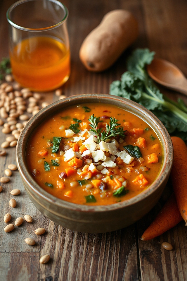 hearty vegetarian lentil soup