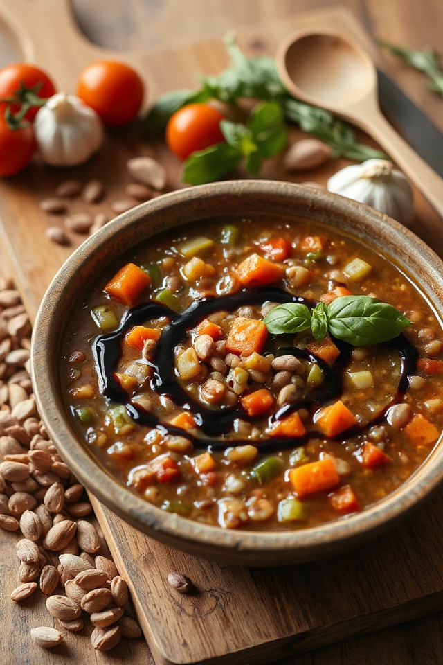 hearty vegetarian lentil soup