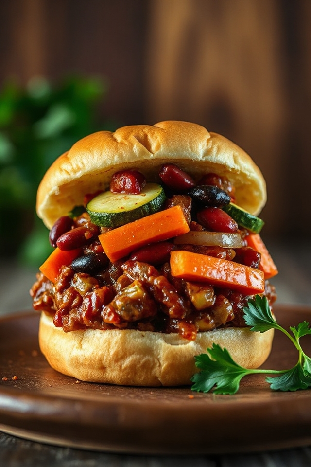 hearty vegetarian meal preparation