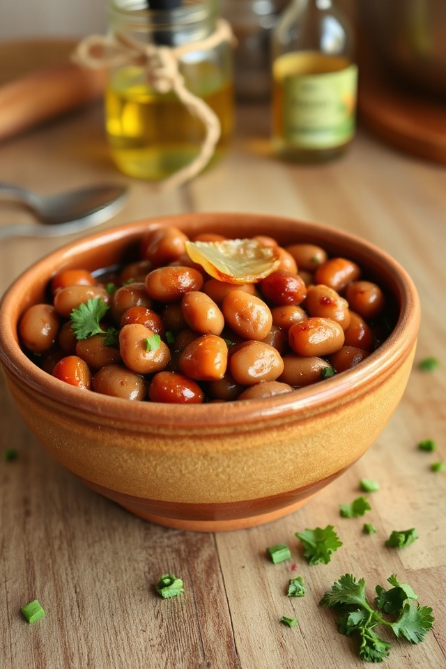 homemade flavorful vegetarian baked beans