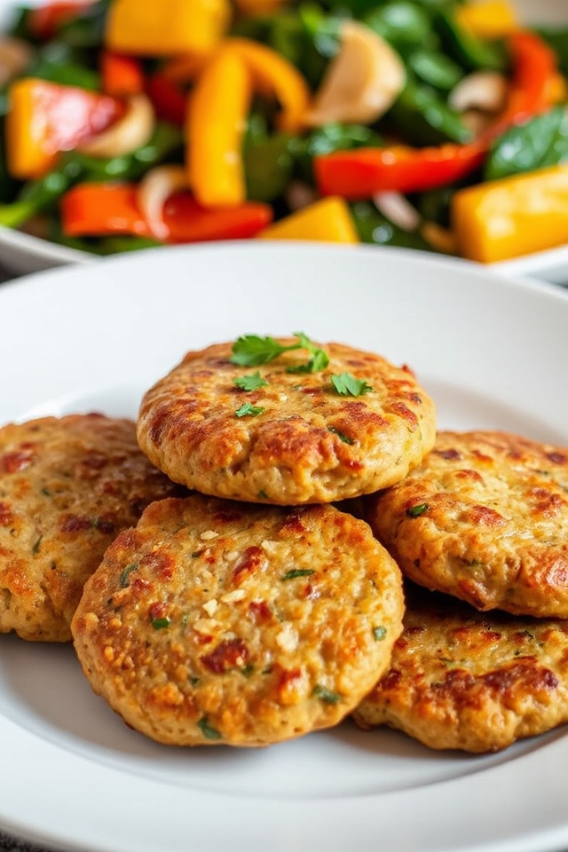 homemade vegetarian sausage patties