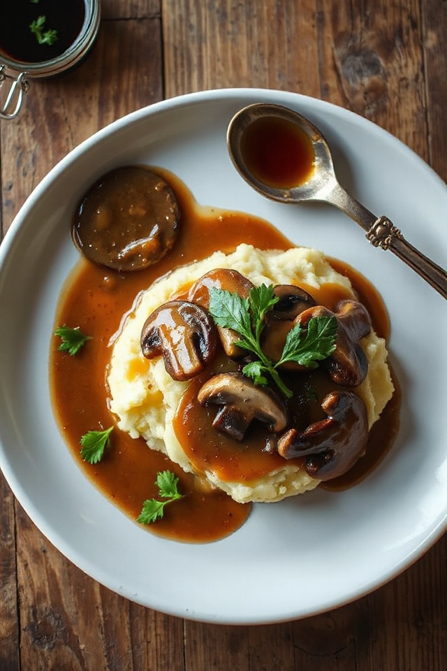 mushroom based vegetarian gravy recipe
