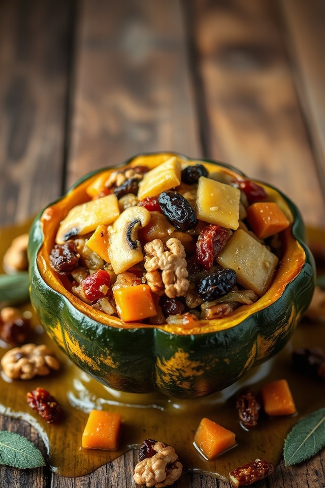 savory stuffed acorn squash