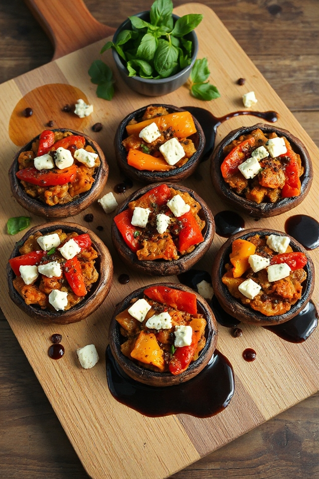 stuffed portabella mushrooms recipe
