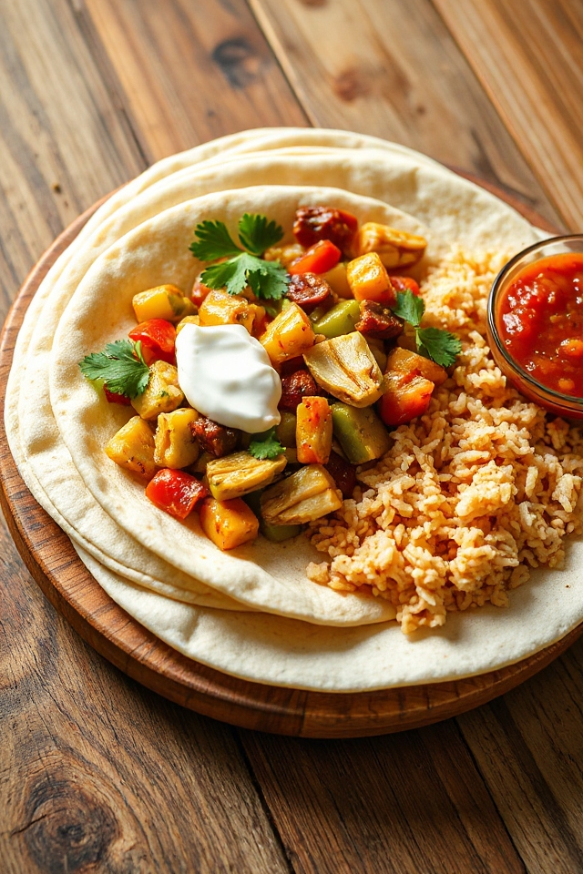 vegetarian artichoke fajitas recipe
