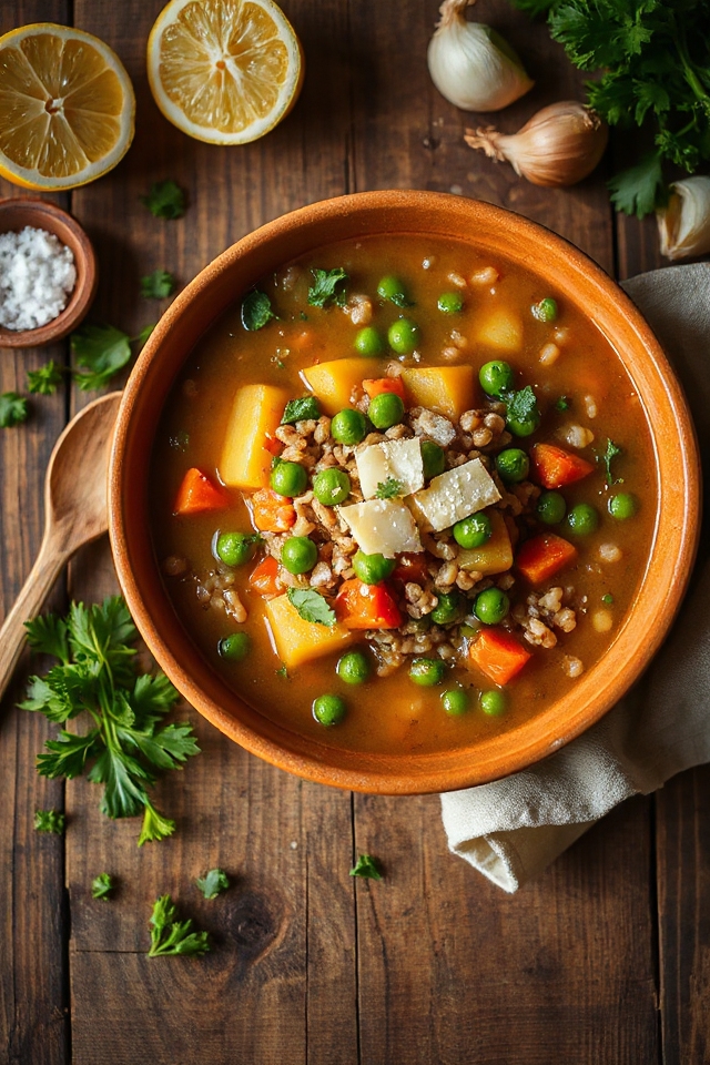 vegetarian barley soup recipe