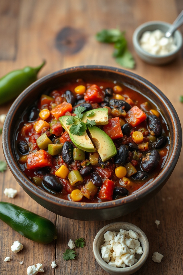 vegetarian black bean chili