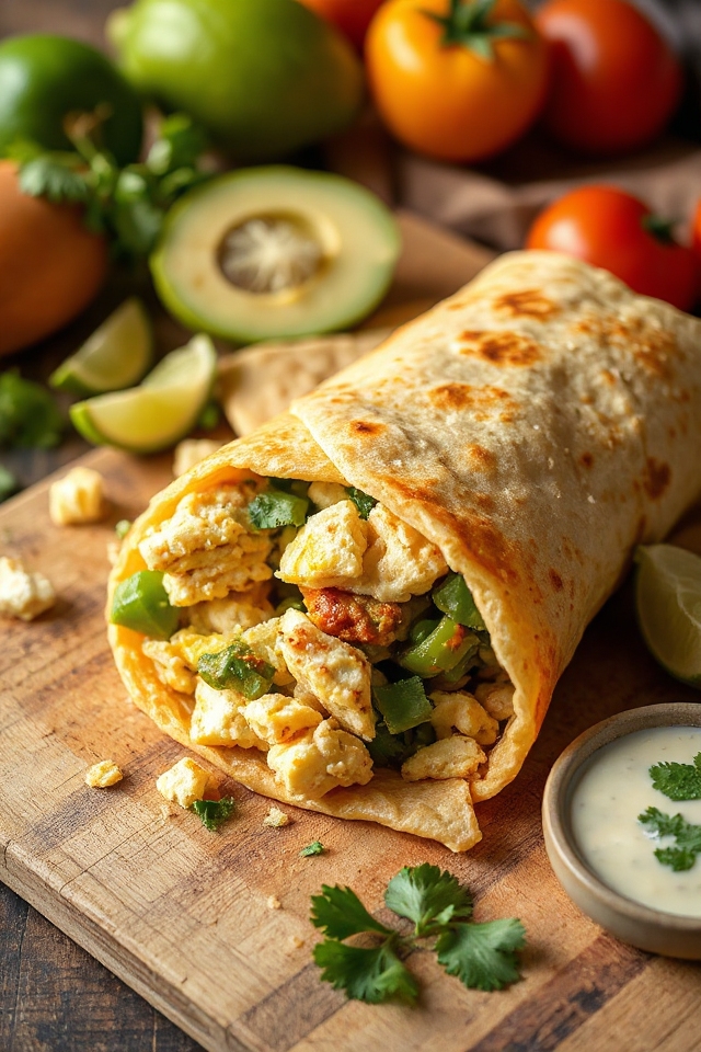 vegetarian breakfast burrito recipe
