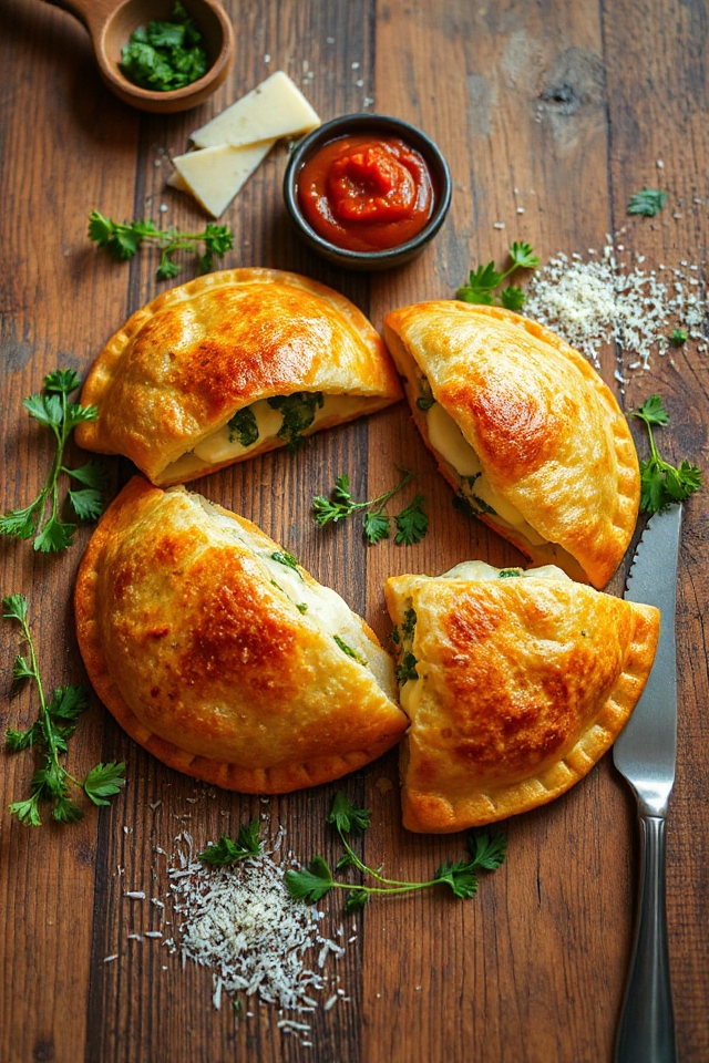 vegetarian calzones preparation guide