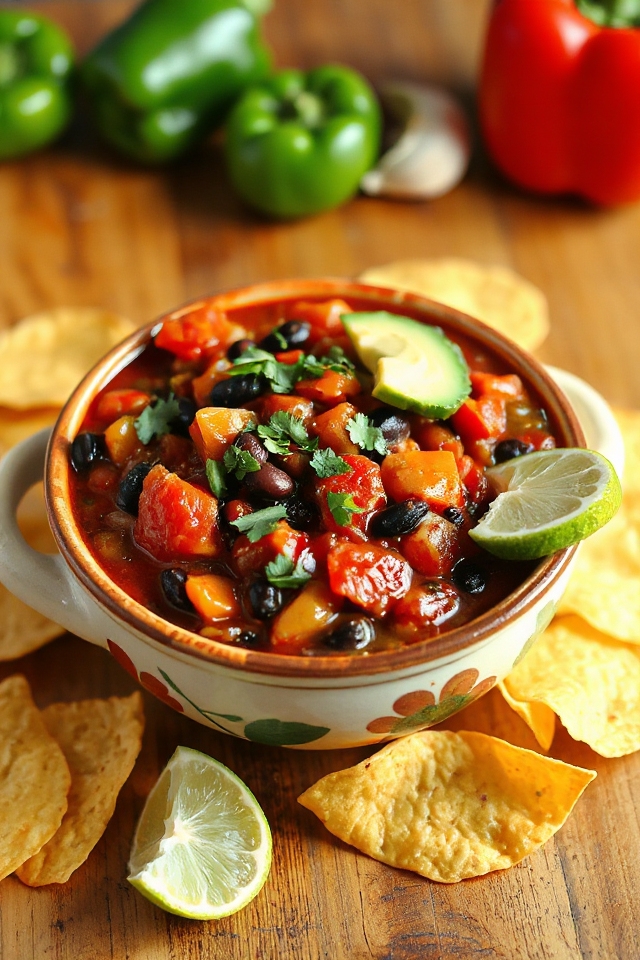 vegetarian chunky chili recipe