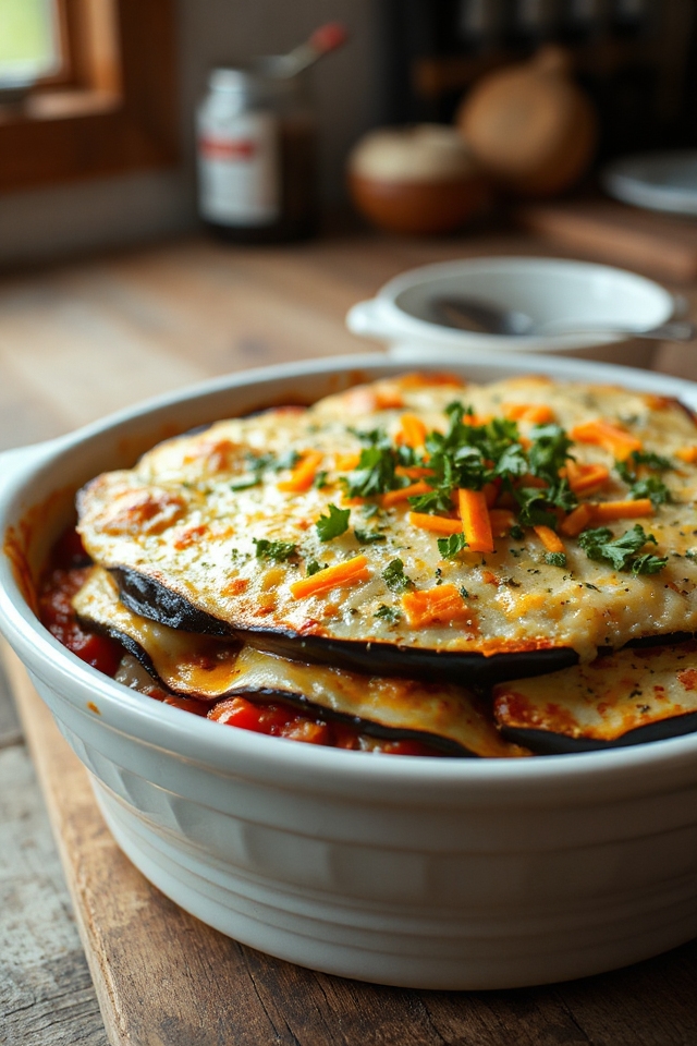 vegetarian eggplant moussaka recipe