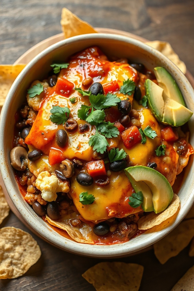 vegetarian enchilada lasagna recipe