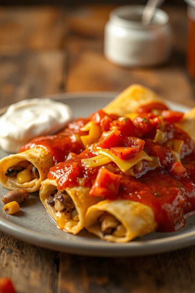 vegetarian enchiladas recipe instructions