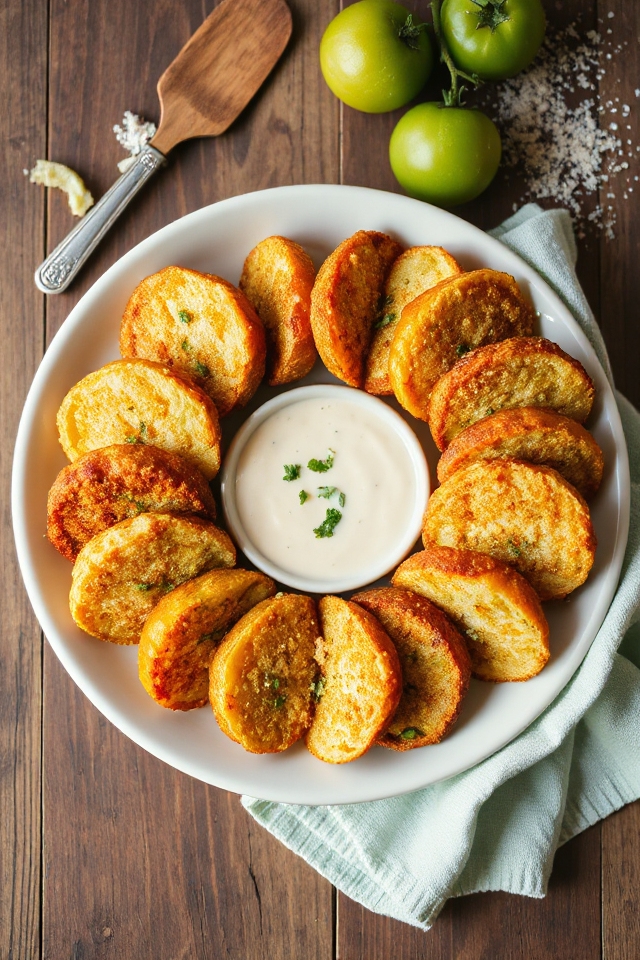 vegetarian fried green tomatoes