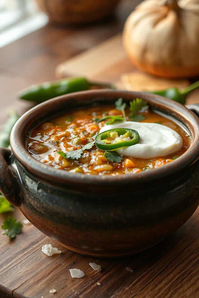 vegetarian green chili recipe