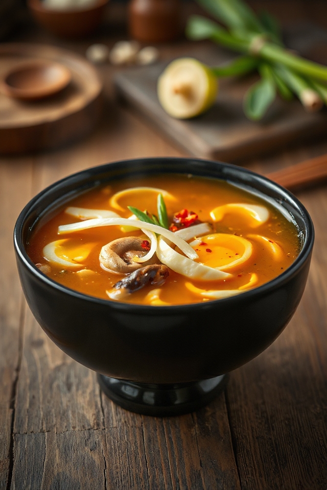 vegetarian hot and sour soup