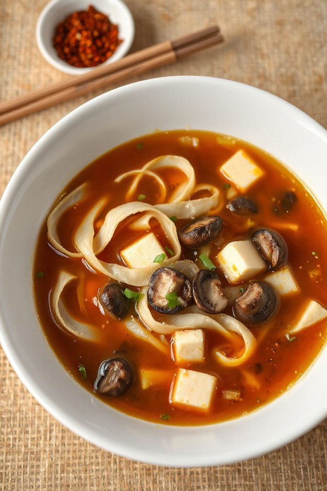 vegetarian hot and sour soup