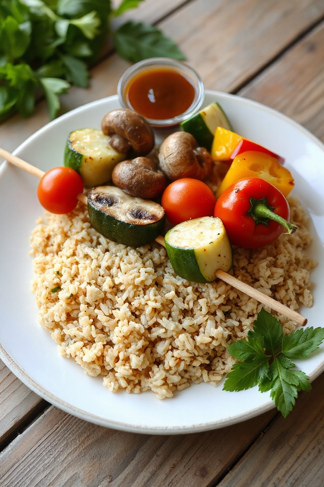 vegetarian kebabs cooking instructions