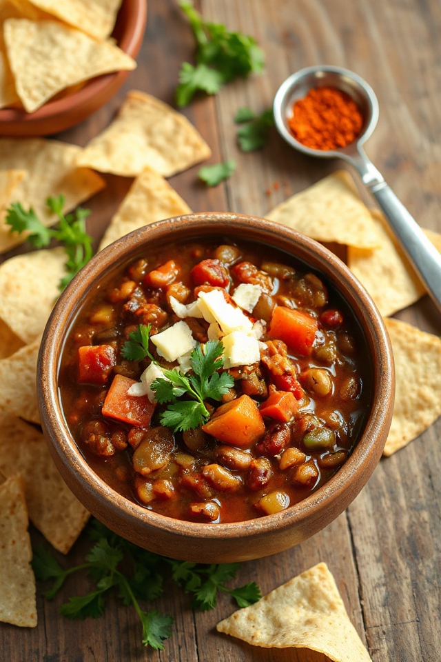 vegetarian lentil chili recipe