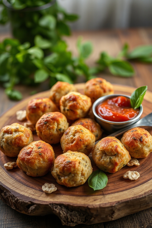vegetarian meatballs baking process