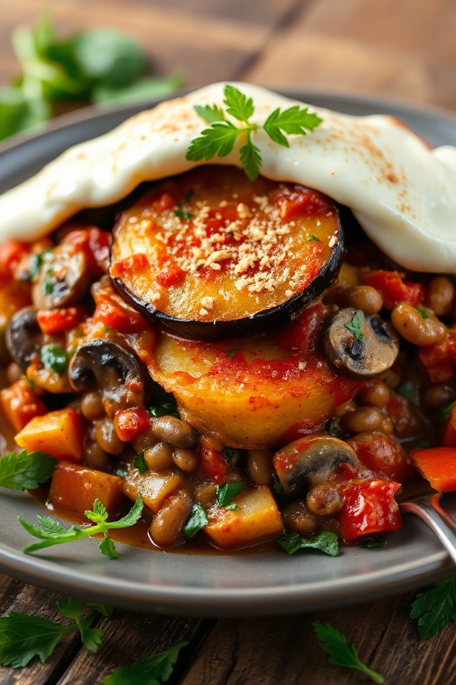 vegetarian moussaka cooking guide