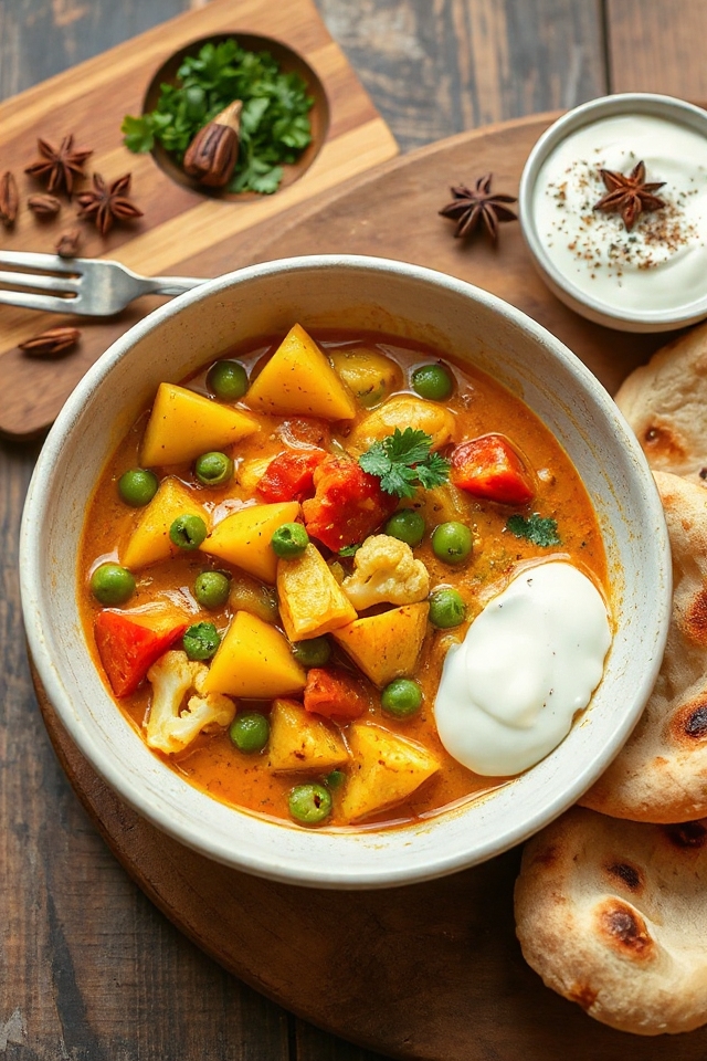 vegetarian navratan korma recipe