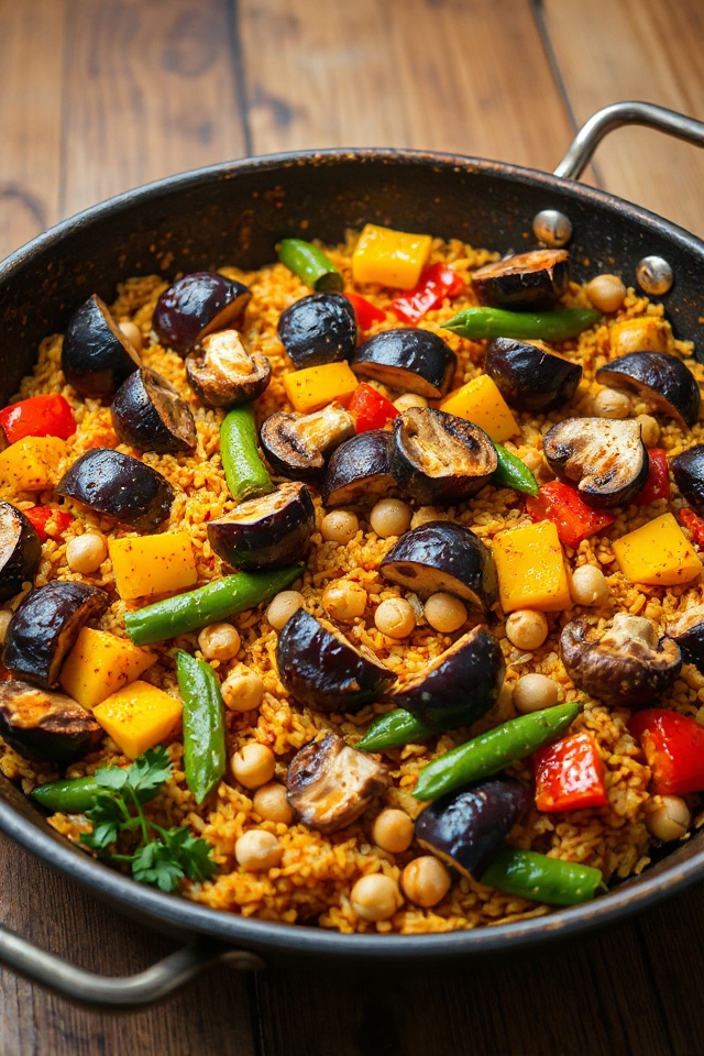 vegetarian paella cooking instructions