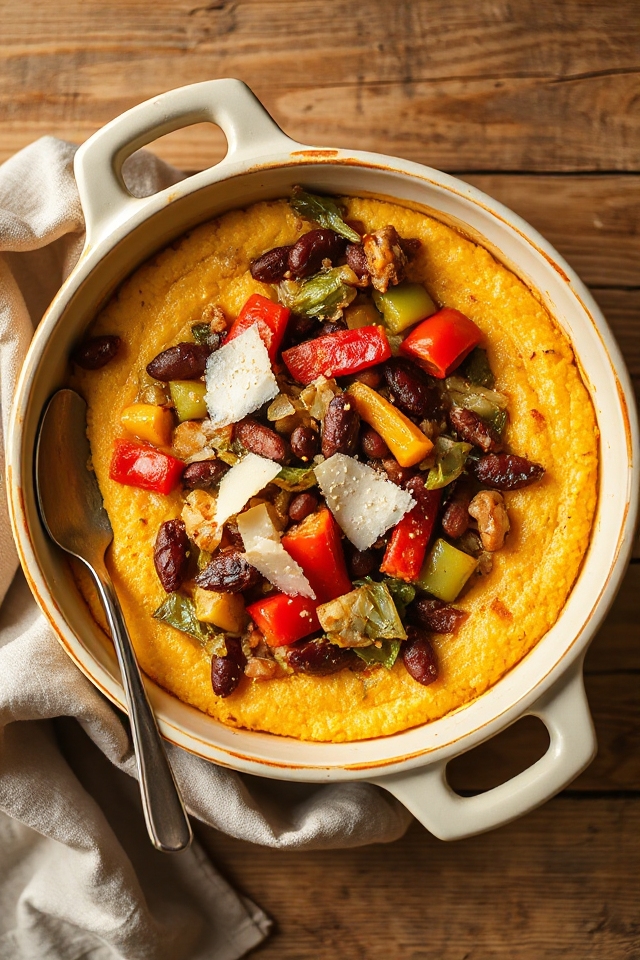 vegetarian polenta casserole recipe
