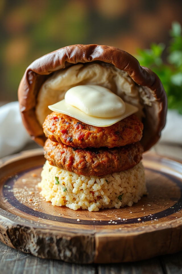 vegetarian portabella burger recipe