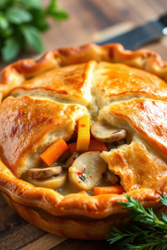 vegetarian pot pie recipe