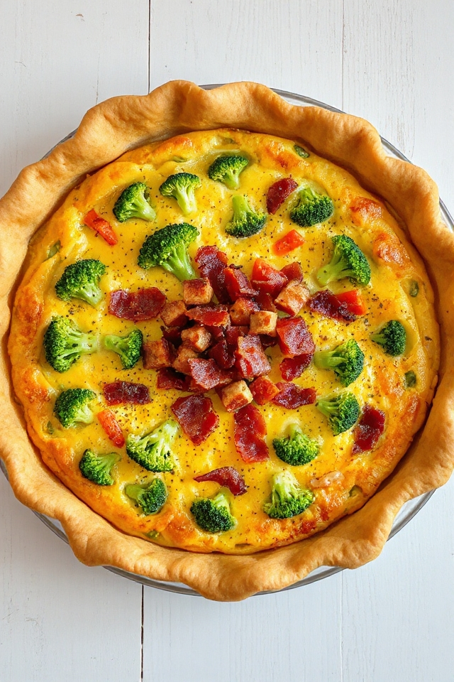 vegetarian quiche with potatoes