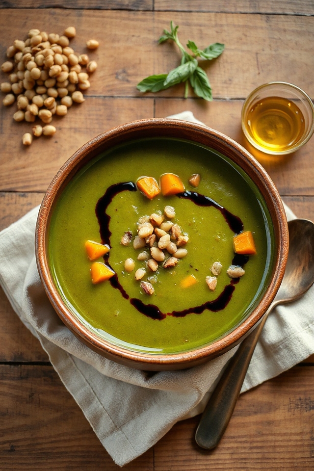 vegetarian soup with lentils