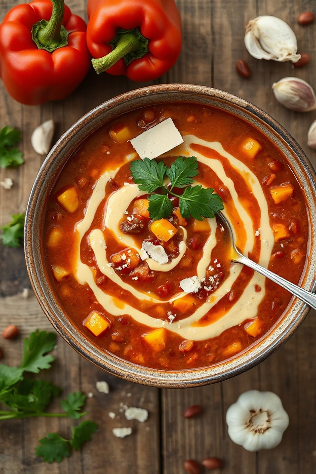 vegetarian spiced lentil soup