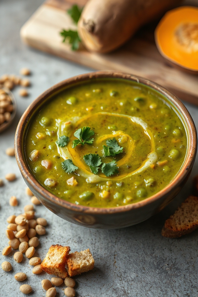 vegetarian split pea soup