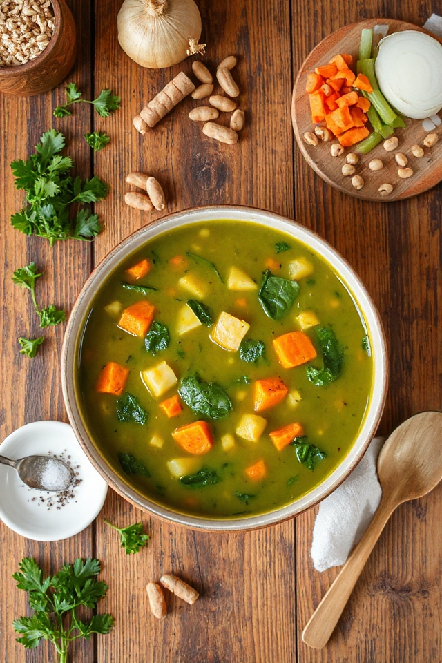 vegetarian split pea soup
