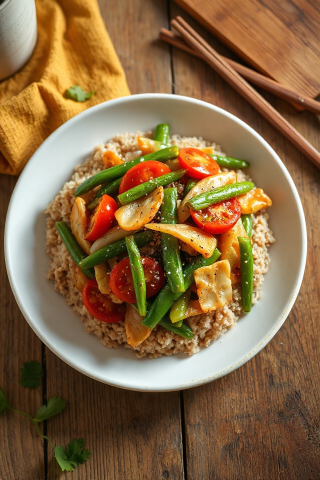 vegetarian stir fry dish recipe