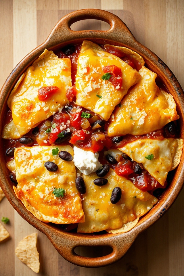 vegetarian tortilla casserole recipe